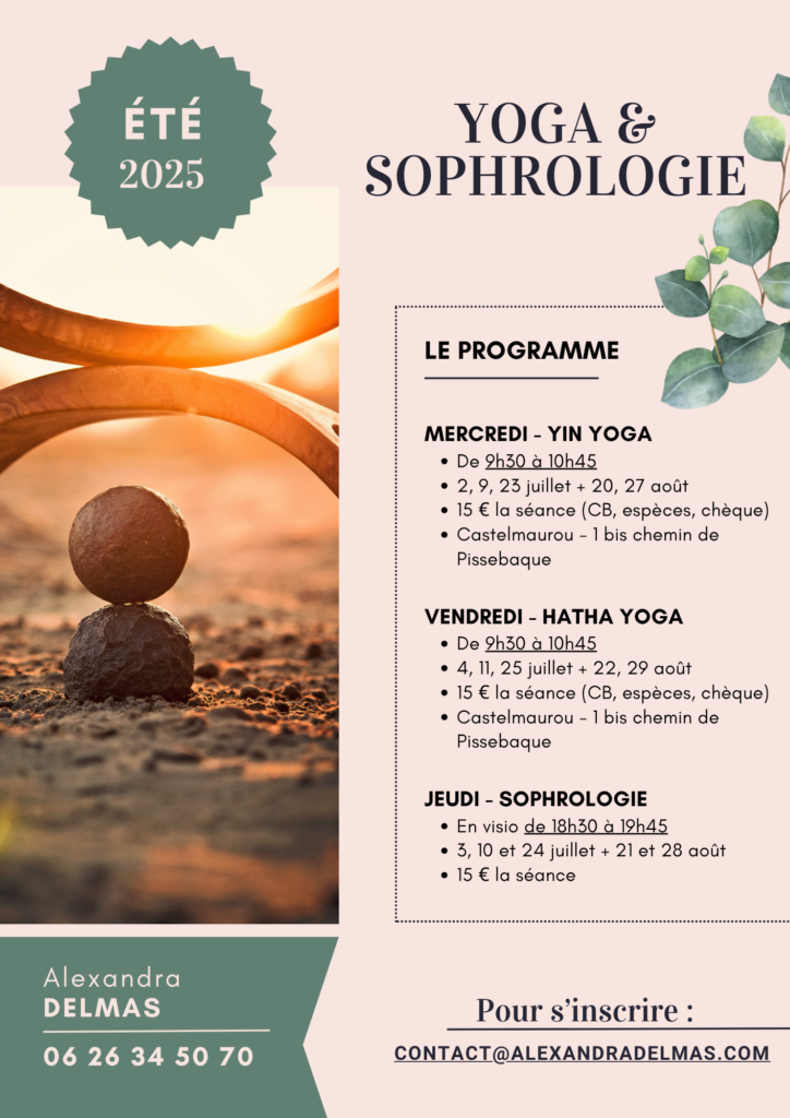Programme été yoga et sophrologie
